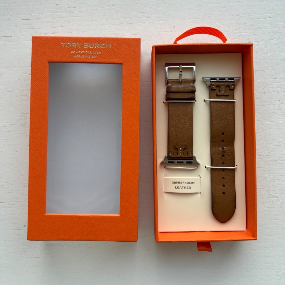 Tory Burch Brown Leather Watch Band
